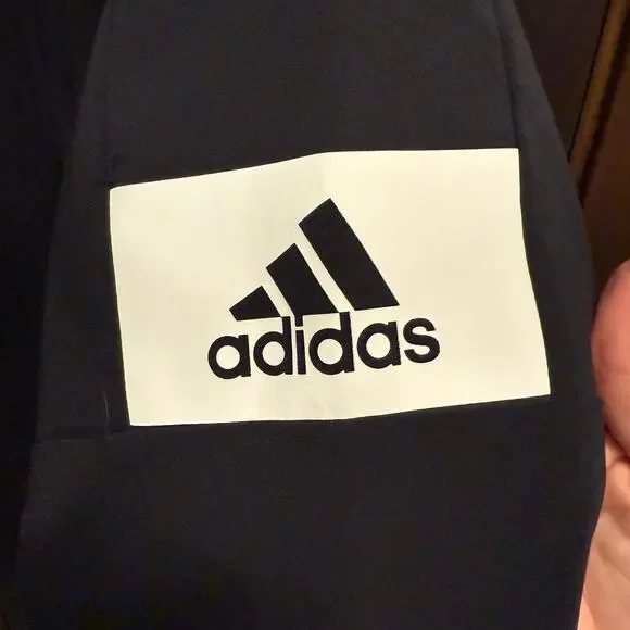 🎉HP! 🎉Adidas Climalite Black Long Sleeve Zip Mens Top (Size S) - Picture 4 of 8